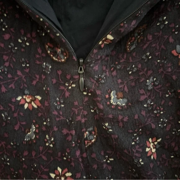 FREE PEOPLE Women’s Size 12 Dressy Shorts Lined, Purple, Pink Floral, Zip Up - Picture 4 of 16